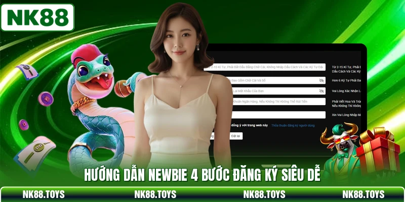 Hướng dẫn newbie 4 bước đăng ký siêu dễ
